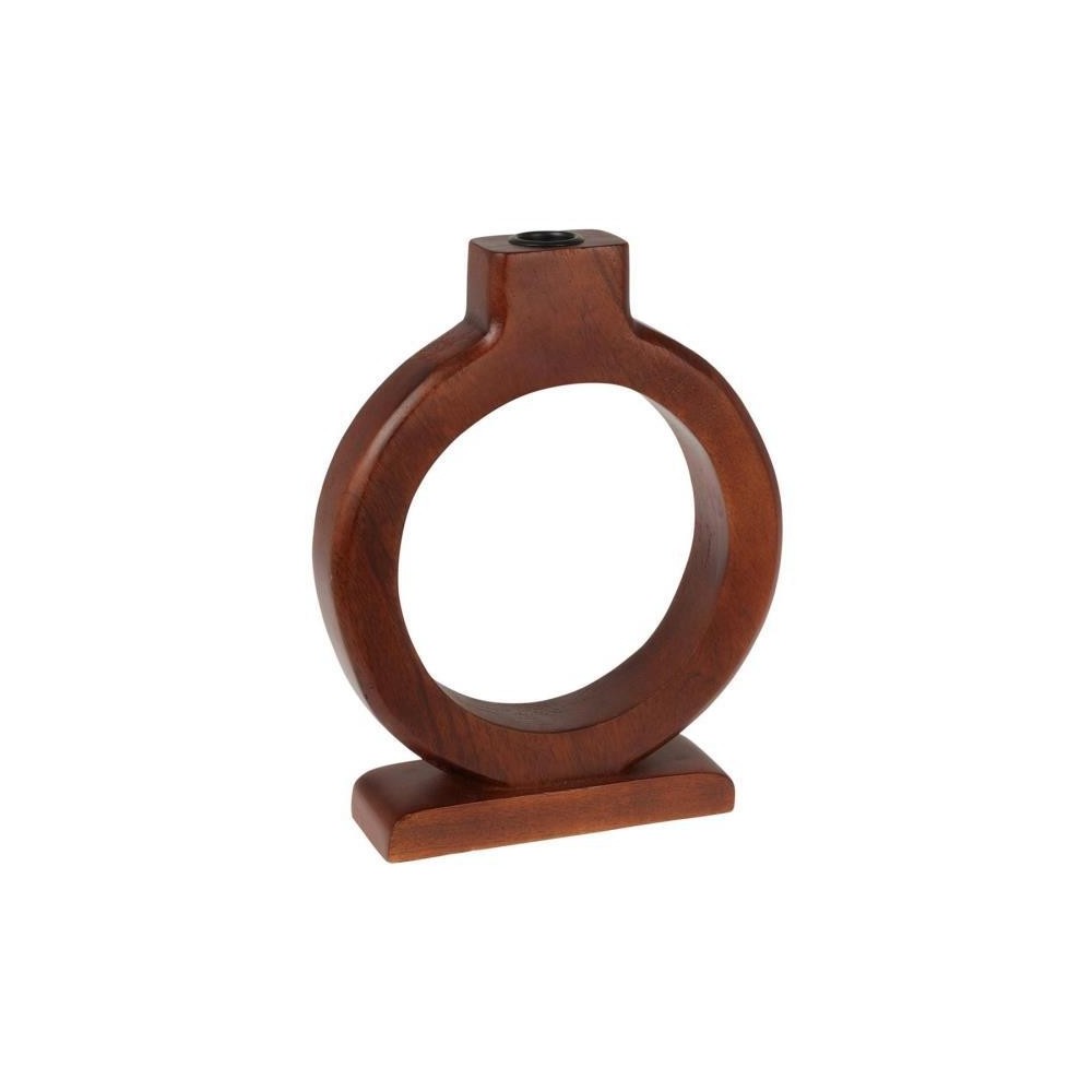 CANDELIERE 19X25CM MANGO NOCE LEGNO